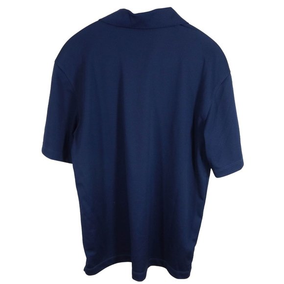 4/$25 NIKE GOLF Size M Navy Dri Fit Moisture Wicking Short Sleeve Polo Shirt - Picture 2 of 5